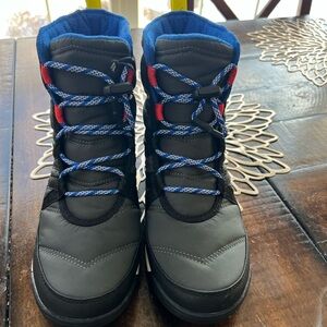 Sorel Kids Black and Blue Snow Boots
